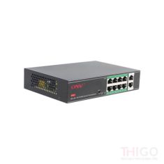 ONV H1108PSD 8 Port Unmanaged PoE+ with 2 Port Uplink Switch